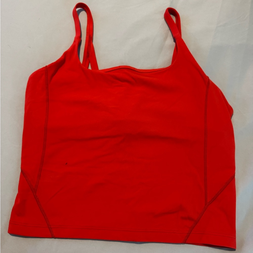 RARE STYLE lululemon athletica Red Tank Top spaghetti strap size 8